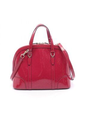 Gucci Handbag Nice Micro Guccissima 2-Way Pink Patent Leather